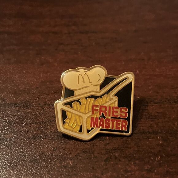 McDonald’s Fries Master Employee Lapel Hat‎ Pin - Picture 1 of 3